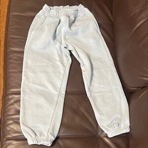 Zara Girls size 8 light blue sweats with pockets